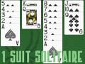 Game 1 Suit Spider Solitaire online. Play for free