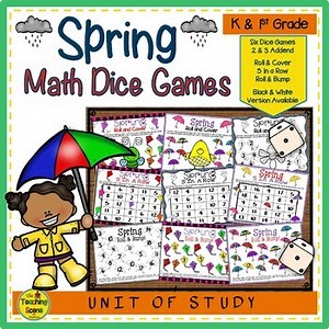 Spring Math Center Dice Games