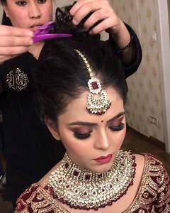 1.4M views · 5.5K reactions | Aditi, my beautiful bride getting all ready for her big day at the studio ...  . . . MUA: @parulgargmakeup #parulgargmakeup #indianbride #bridegettingready #gettingready #gettingreadyforwedding #bridestory #brideday #gurgaonmakeupartist #delhimua #delhimakeupartist #indianbridalmakeup #makeupartistindia | Parul Garg | Facebook