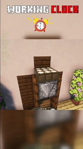 Simple Working Clock Tutorial in Minecraft (Easy Redstone Build)