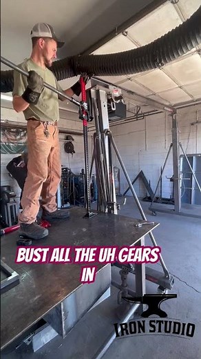 Harbor freight gantry crane. Have to use a tool to use your tool! Oh if we only needed one!