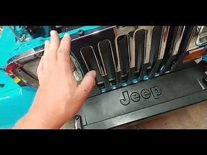 How to remove and install a or jeep yj chrome grill overlay