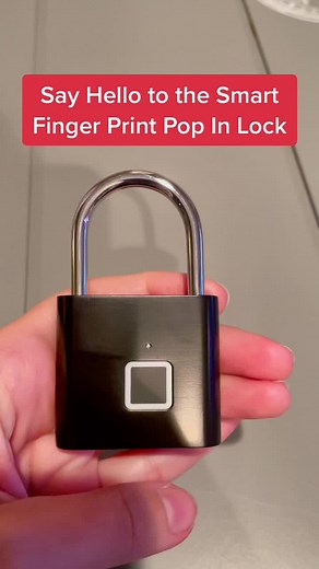 The Only Smart Finger Print Lock you will ever need again. Link in bio! Goodbye keys, Hello top security! #lock #thumbprintpadlock #tiktokmademebuyit #secure #travel