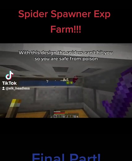 Minecraft Spider Spawner Farm Guide: Final Part