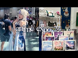 anime expo ‘24 vlog 🍡: cosplaying, lots of artist alley merch, little tokyo & ktown la