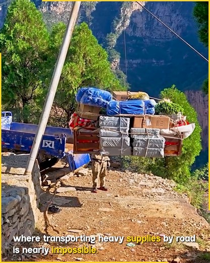 47K views · 113 reactions | Cable Lift Transporting Heavy Cargo Safely. #CableTransport #MountainLogistics | Jogi Jokes | Facebook