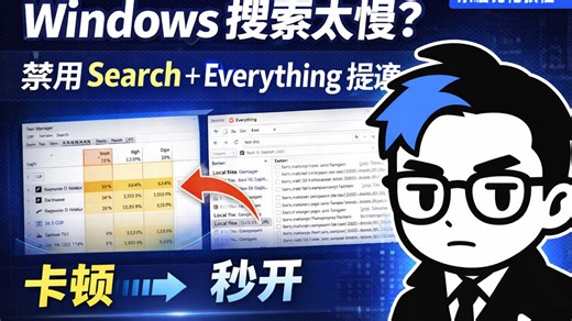 Windows 搜索过慢？禁用 Search   Everything 提速实测教程