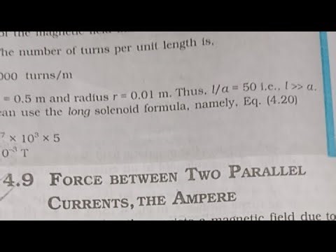 force between two parallel currents the ampere #physics for class 12th board examination