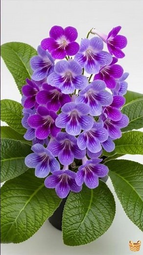 Streptocarpus hybrid, commonly known as the Cape Primrose.