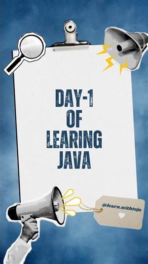 Day 1: Java Journey Begins ☕From zero to placement-ready 💪100 days. One goal. No excuses 🔥