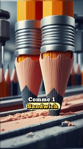 Comment sont fabriqués les crayons à papier ? #fabrication #crayon