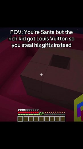 Minecraft moment #minecraft #viral #santa