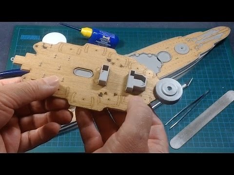 Hobby Boss USS Arizona Part 3 (Wood Veneer Deck)