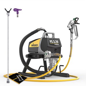 Wagner ProSpray 3.20 Paint Sprayer Skid Plus - Includes 24" Spray Tip Extension Pole and Fine Finish Tip 310