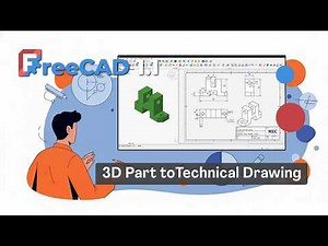 FreeCAD 1.1 Technical Drawing Tutorial: Create a Complete Drawing from a 3D Part