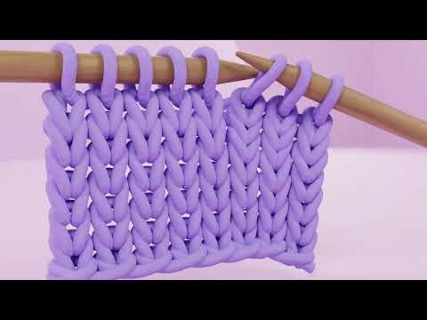 Knit Stitch Tutorial for Beginners | Easy & Slow