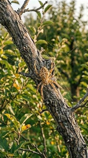 This Spider Builds a Deadly Web in Seconds… (Close-Up) #timelapse