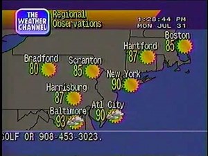 Weather Channel local forecast (1995)