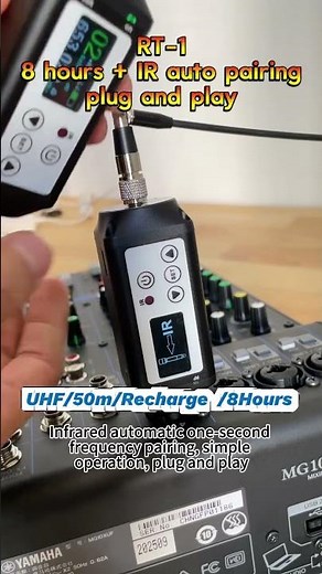 ACEMIC RT-1 Wireless Microphone System: 8-Hour Battery & IR Auto Pairing | Best Plug & Play Gear