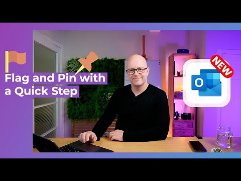 New Outlook - Flag and pin important email with Quick Step