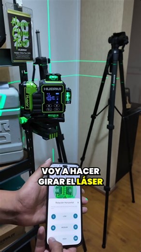 Giro electrónico y control por app: cómo el Huepar W04CG alinea puertas y columnas con precisión milimétrica #huepar #nivellaser #nivellaserverde #hueparpro #drywall | SyM Asociados