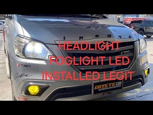 BASTE LED KAWIT installed headlight and foglight to my INNOVA 2014 E LEGIT LED lights SUPER LINAW