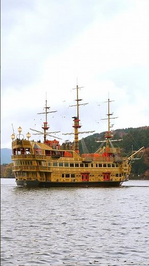 Lake Ashi Cruise 🇯🇵🏴‍☠️ | Hakone Pirate Ship with Mt Fuji Views #hakone #japan