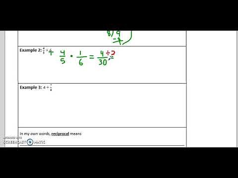 Division of fractions using standard algorithm (copy dot flip)