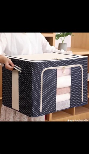 Efficient Foldable Clothes Storage Box for Home Organization