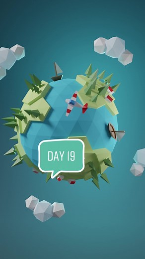 Making 3D low poly world from Polygon Runway #blender #blender3d #blendercommunity #art #3d #poly #low #world #planet #blenderlowpoly #blenderart #polygonrunway