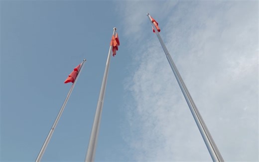 实拍素材-仰拍国旗高清实拍视频素材