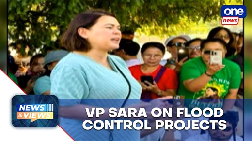 3.8K views · 131 reactions | VP Sara wants lawmakers probed over flood control anomalies #NewsandViews | Vice President Sara Duterte said that not only contractors, but also members of the House of Representatives should be investigated over the questionable flood control projects. | ONE News | Facebook