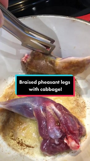 Delicious Braised Pheasant Leg with Cabbage Recipe