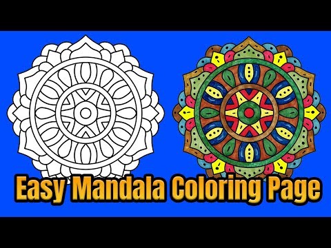 Mandala Coloring Page Colored With Relaxing Music Colored By Osman Mandalas World | Video 136