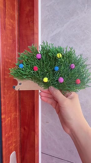 DIY Decorative Hedgehog Craft from Cardboard