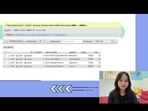 Tutorial & Penugasan SIM SQL phpMyAdmin - Irena Dinar Vania Sasikirana (1123040124) - MB5E
