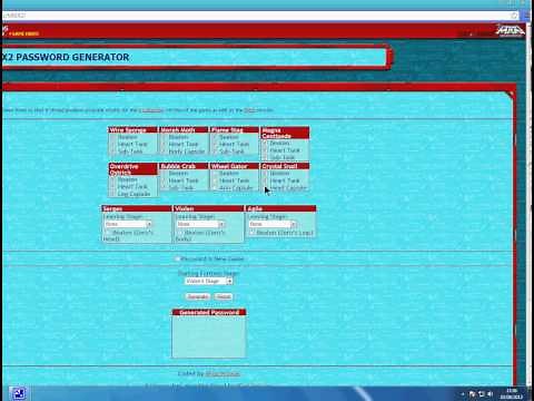 megaman x2 password generator
