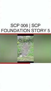 Unveiling SCP 006: Secret of the Elixir of Life Explained #SCPFoundation #SCP006