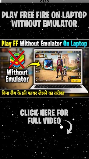 How To Play Free Fire Without Emulator On PC / Laptop | Laptop Me Bina Emulator Ke Free Fire Khele