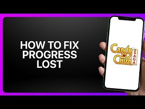 How To Fix Progress Lost In Candy Crush Saga ! Tutorial