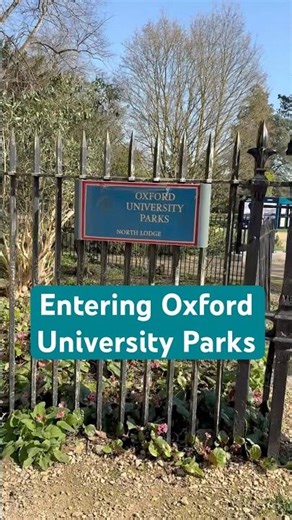 Entering University Parks — where nature meets calm 🌿✨