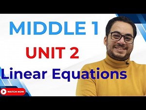 حل اسئله Linear Equations ميدل 1 ترم اول 2025 منهج جديد