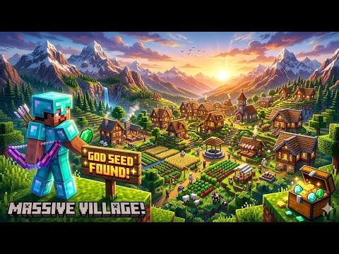 🔥Ultimate [God Seed] For Minecraft 1.21 Bedrock & PE | Huge village Seed Bedrock 1.21.123