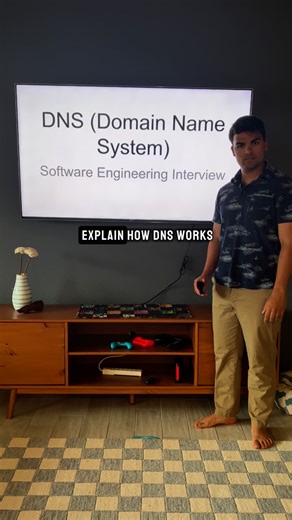 Arjay McCandless on Instagram: "Domain Name System (DNS) explained. #coding #programming #systemdesign"