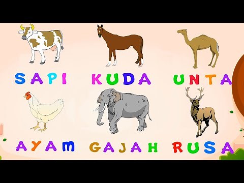 BELAJAR ABC | Belajar Huruf dengan Nama Hewan | ABJAD Bahasa Indonesia