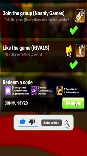 *NEW* CODES FOR RIVALS ROBLOX IN 2026! Rivals Codes