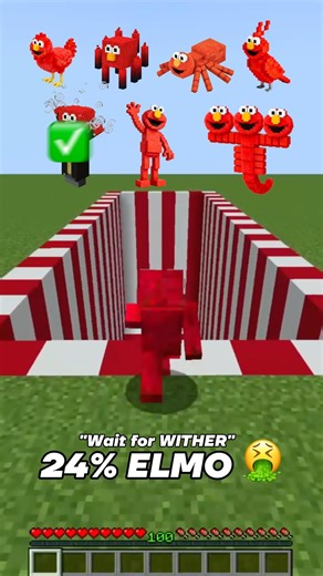 ELMO in Minecraft 😳🤣 #minecraft