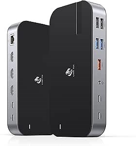 Laptop Docking Station,16 in 1 Docking Station USB C Docking Triple Monitor,USB C Dock Station with 3 HDMI,PD 100W, USB 3.1/3.0/2.0,RJ 45 Ethernet,SD/TF,Audio for Dell/HP/Lenovo