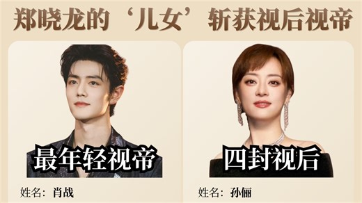 恭喜郑晓龙的两位复仇双生子肖战、孙俪双双斩获SMG视帝视后！ #肖战 #孙俪 #郑晓龙 #藏海传 #电视剧品质盛典 甄嬛传