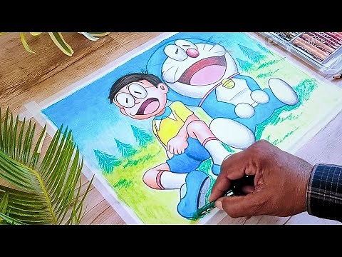 How To Draw Doraemon And Nobita Step By Step Easy | Doraemon And Nobita Sketch